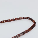 PRADA Chain Shoulder Bag Leather plastic Beige Auth ti3513-8