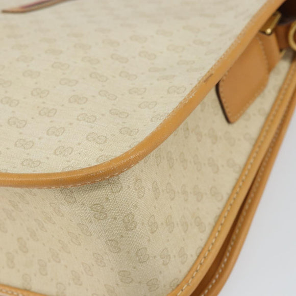 GUCCI Micro GG Supreme Web Sherry Line Bag PVC Beige 001 066 0551 Auth ti3514