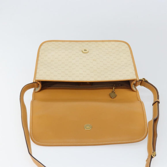 GUCCI Micro GG Supreme Web Sherry Line Bag PVC Beige 001 066 0551 Auth ti3514