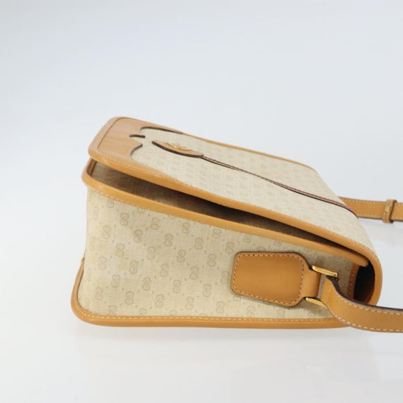 GUCCI Micro GG Supreme Web Sherry Line Bag PVC Beige 001 066 0551 Auth ti3514