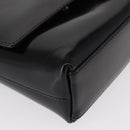 GUCCI Shoulder Bag Patent leather Black Gold 007 3444 0282 Auth ti3515-14