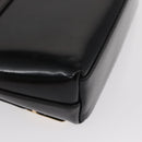 GUCCI Shoulder Bag Patent leather Black Gold 007 3444 0282 Auth ti3515-16