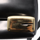 GUCCI Shoulder Bag Patent leather Black Gold 007 3444 0282 Auth ti3515-9