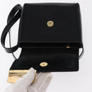 GUCCI Shoulder Bag Patent leather Black Gold 007 3444 0282 Auth ti3515-10