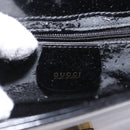 GUCCI Shoulder Bag Patent leather Black Gold 007 3444 0282 Auth ti3515-18