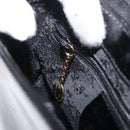 GUCCI Shoulder Bag Patent leather Black Gold 007 3444 0282 Auth ti3515-21