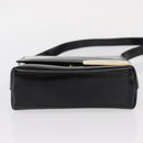 GUCCI Shoulder Bag Patent leather Black Gold 007 3444 0282 Auth ti3515-5