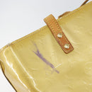 LOUIS VUITTON Monogram Vernis Reade MM Hand Bag Beige M91141 LV Auth ti3516-9
