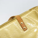 LOUIS VUITTON Monogram Vernis Reade MM Hand Bag Beige M91141 LV Auth ti3516-17