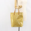 LOUIS VUITTON Monogram Vernis Reade MM Hand Bag Beige M91141 LV Auth ti3516-23