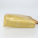LOUIS VUITTON Monogram Vernis Reade MM Hand Bag Beige M91141 LV Auth ti3516-3