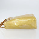 LOUIS VUITTON Monogram Vernis Reade MM Hand Bag Beige M91141 LV Auth ti3516-4