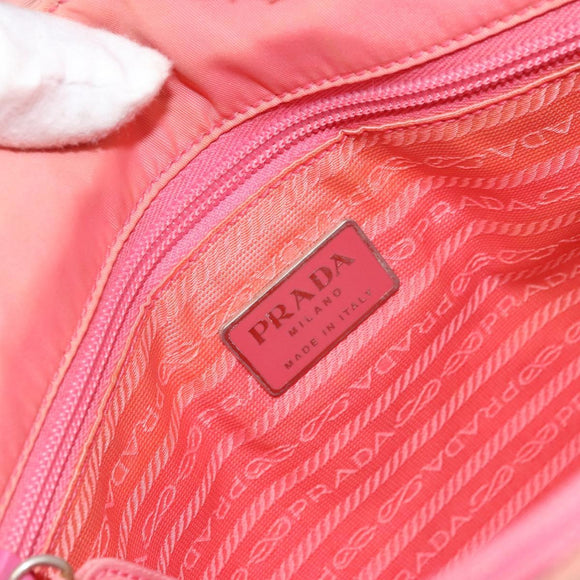 PRADA Shoulder Bag Nylon Pink Auth ti3519