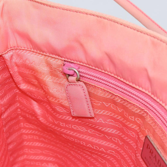 PRADA Shoulder Bag Nylon Pink Auth ti3519