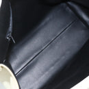 BALLY Quilted Hand Bag Leather White Gold Auth ti3520-17