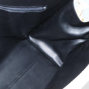 BALLY Quilted Hand Bag Leather White Gold Auth ti3520-18