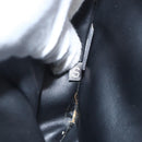 BALLY Quilted Hand Bag Leather White Gold Auth ti3520-22