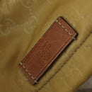 GUCCI GG Canvas Hand Bag Nylon Beige 189669 Auth ti3521-10