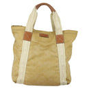 GUCCI GG Canvas Hand Bag Nylon Beige 189669 Auth ti3521-13