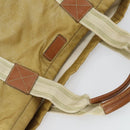GUCCI GG Canvas Hand Bag Nylon Beige 189669 Auth ti3521-6