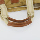 GUCCI GG Canvas Hand Bag Nylon Beige 189669 Auth ti3521-7