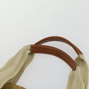 GUCCI GG Canvas Hand Bag Nylon Beige 189669 Auth ti3521-8