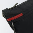 PRADA Sports Shoulder Bag Nylon Black Silver Auth ti3522-18
