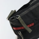 PRADA Sports Shoulder Bag Nylon Black Silver Auth ti3522-19