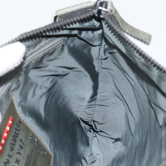 PRADA Sports Shoulder Bag Nylon Black Silver Auth ti3522