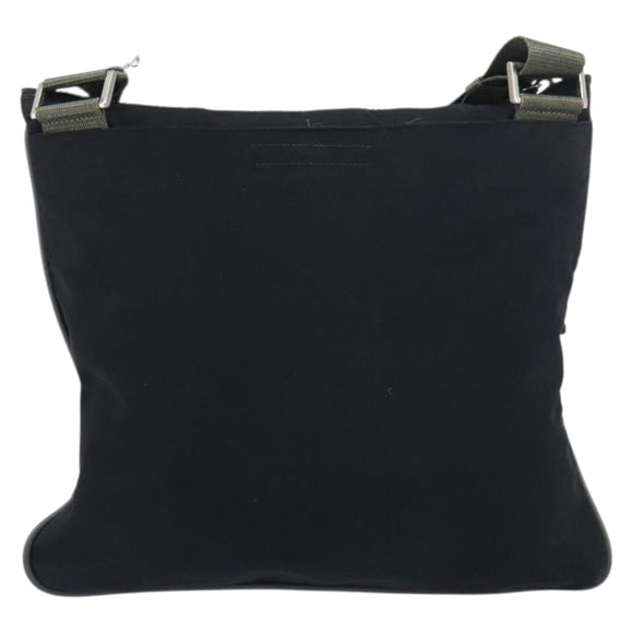 PRADA Sports Shoulder Bag Nylon Black Silver Auth ti3522