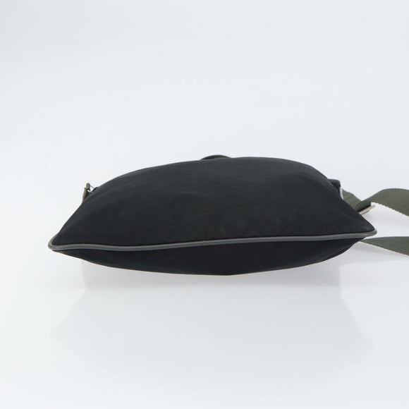 PRADA Sports Shoulder Bag Nylon Black Silver Auth ti3522