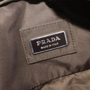 PRADA Waist bag Nylon Khaki Silver Auth ti3529-18