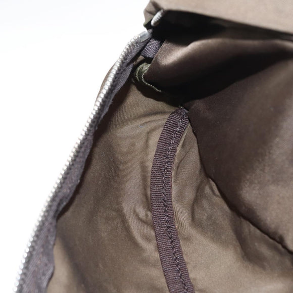 PRADA Waist bag Nylon Khaki Silver Auth ti3529