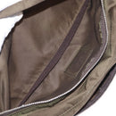 PRADA Waist bag Nylon Khaki Silver Auth ti3529-21