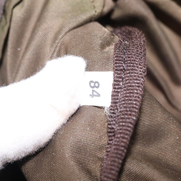 PRADA Waist bag Nylon Khaki Silver Auth ti3529