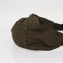PRADA Waist bag Nylon Khaki Silver Auth ti3529-3