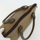 FENDI Zucchino Canvas Hand Bag Coated Canvas Vintage Brown Auth ti3530-6