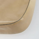 PRADA Shoulder Bag Patent leather Beige Auth ti3531-12