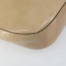 PRADA Shoulder Bag Patent leather Beige Auth ti3531-13
