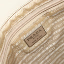 PRADA Shoulder Bag Patent leather Beige Auth ti3531-14