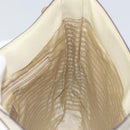 PRADA Shoulder Bag Patent leather Beige Auth ti3531-16