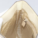 PRADA Shoulder Bag Patent leather Beige Auth ti3531-17