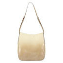 PRADA Shoulder Bag Patent leather Beige Auth ti3531-3