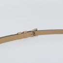 PRADA Shoulder Bag Patent leather Beige Auth ti3531-8