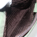 PRADA Shoulder Bag Nylon Khaki Silver Auth ti3532-22