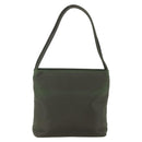 PRADA Shoulder Bag Nylon Khaki Silver Auth ti3532-3