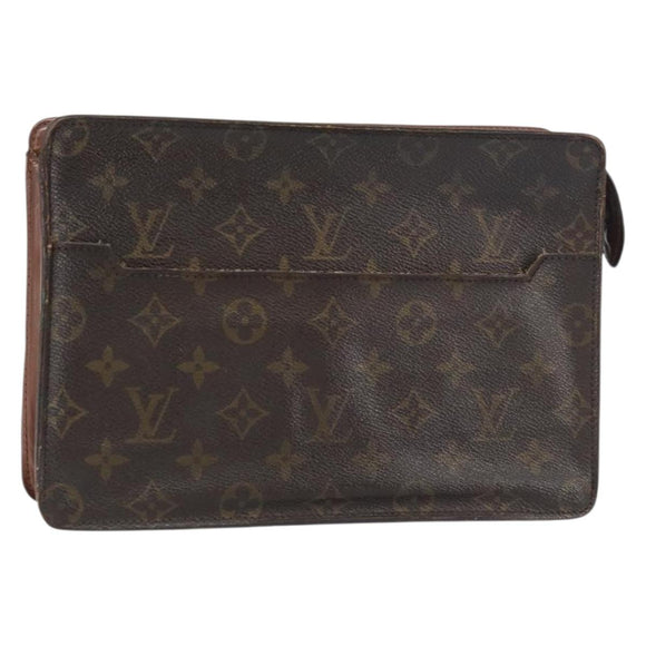 LOUIS VUITTON Monogram Pochette Homme Clutch Bag M51795 LV Auth ti3535