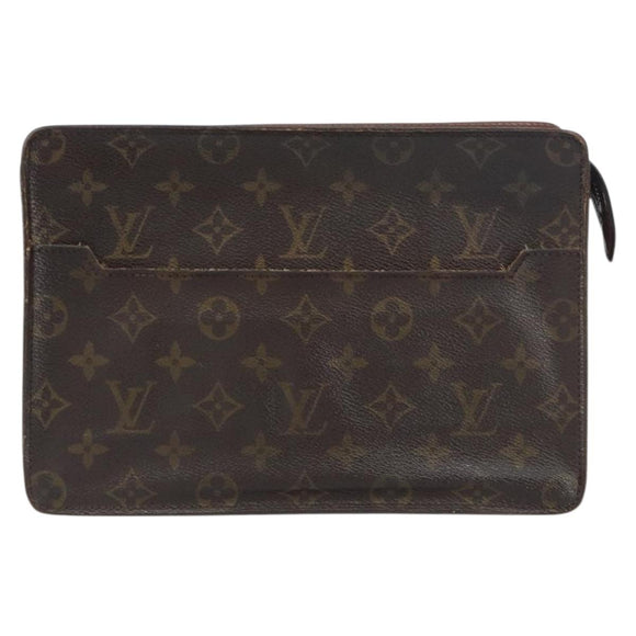 LOUIS VUITTON Monogram Pochette Homme Clutch Bag M51795 LV Auth ti3535