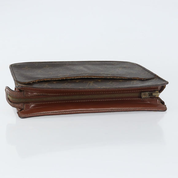 LOUIS VUITTON Monogram Pochette Homme Clutch Bag M51795 LV Auth ti3535