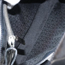 CELINE Macadam Canvas Hand Bag Vinyl Black Auth ti3537-15